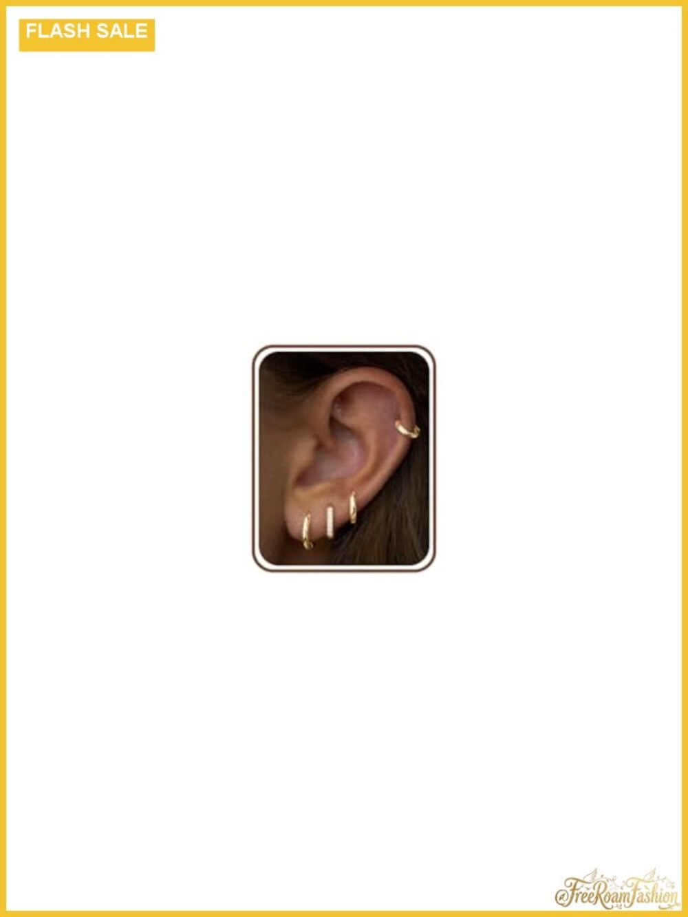 4 Pairs Gold Hoop Earrings for Women Trendy Small 14k Gold Plated Huggie